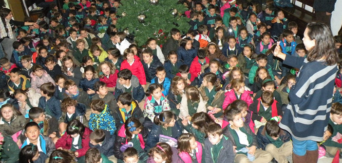 Visita nenos do Colexio San Narciso.